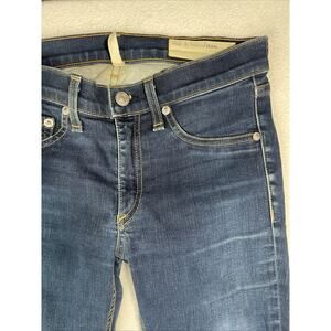 Rag & Bone Skinny Jeans Woodford Blue Size 27- Slightly Distressed